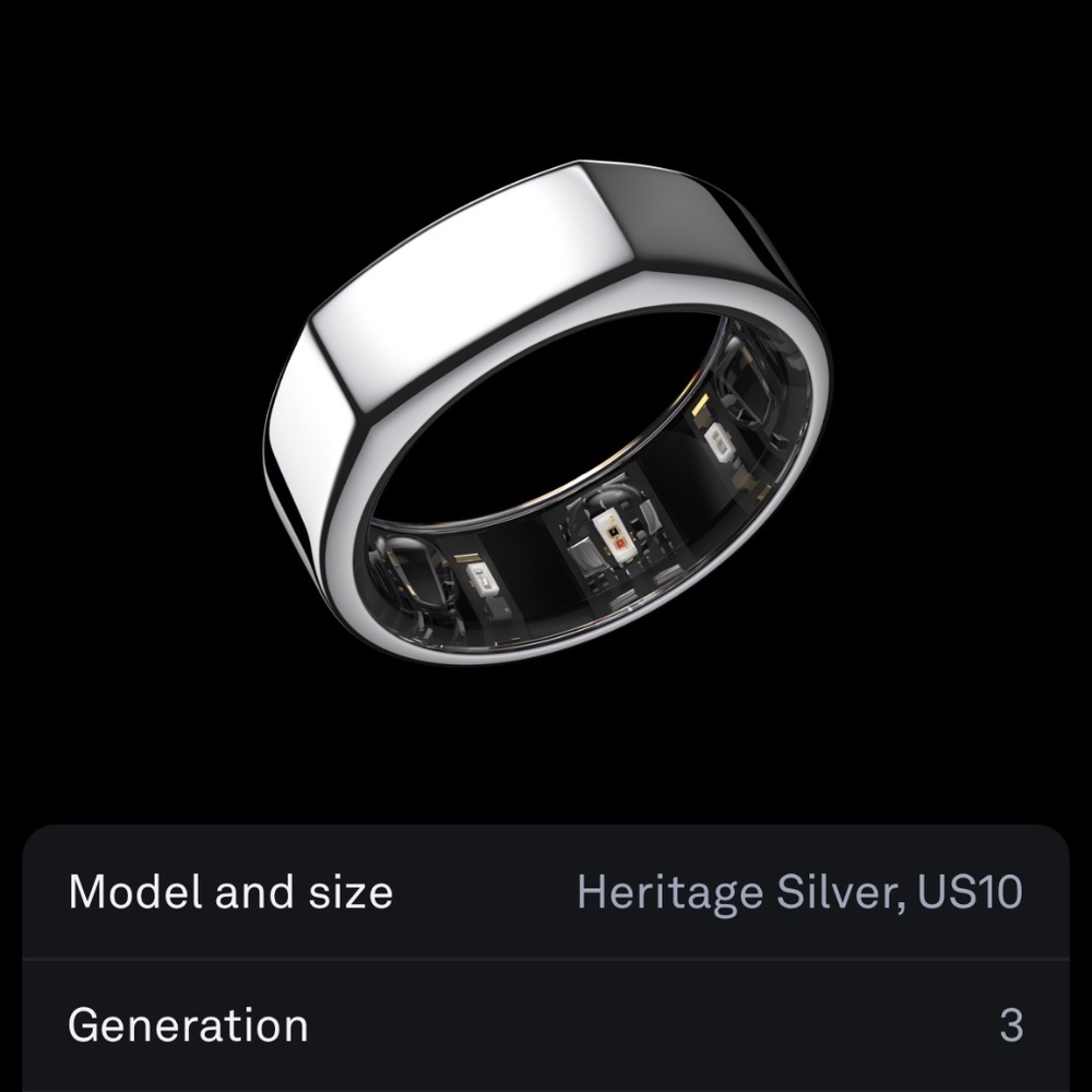 Oura Ring Heritage Gen3 Silver